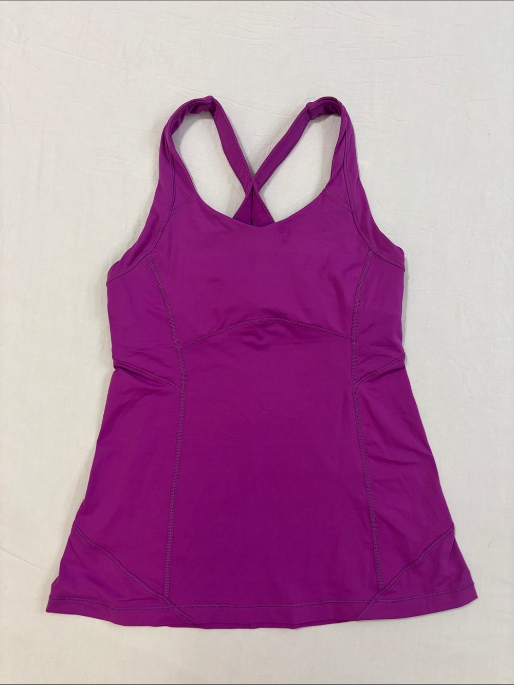Lululemon Magenta Cross-Back Tank Top